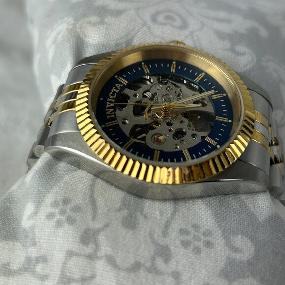 Invicta Specialty Hand Wind Blue Skeleton Dial Ladies Watch 36450 main image 9
